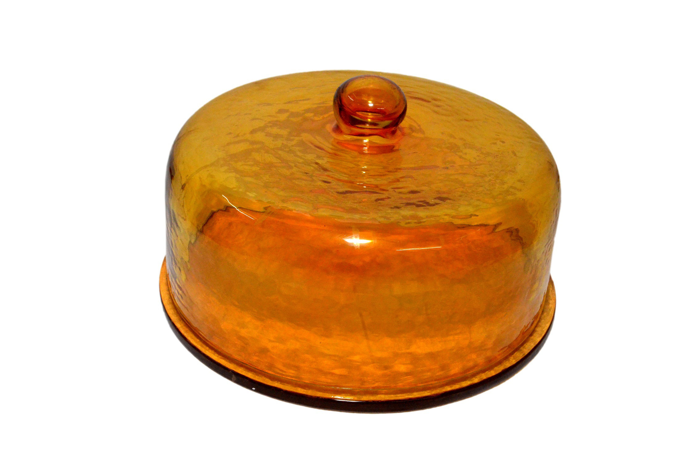 Winston Porter Cake Recycled Glass Dome W/Plate | Wayfair