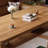 Oak Rectangular Solid Wood desk-109474366