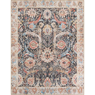 Tapis noir Huguenot
