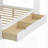 Multi-functional Bed with Study Desk and Built-in Bookshelf-990524000-990524007