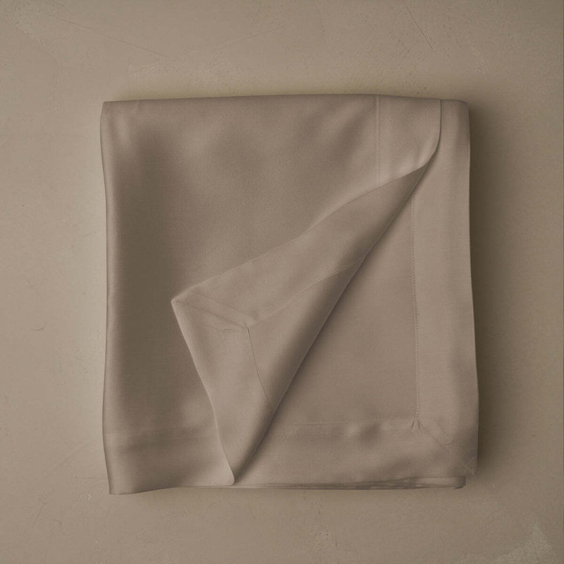Woodland Silk Flat Sheet, King Flat Sheet, Candlelight