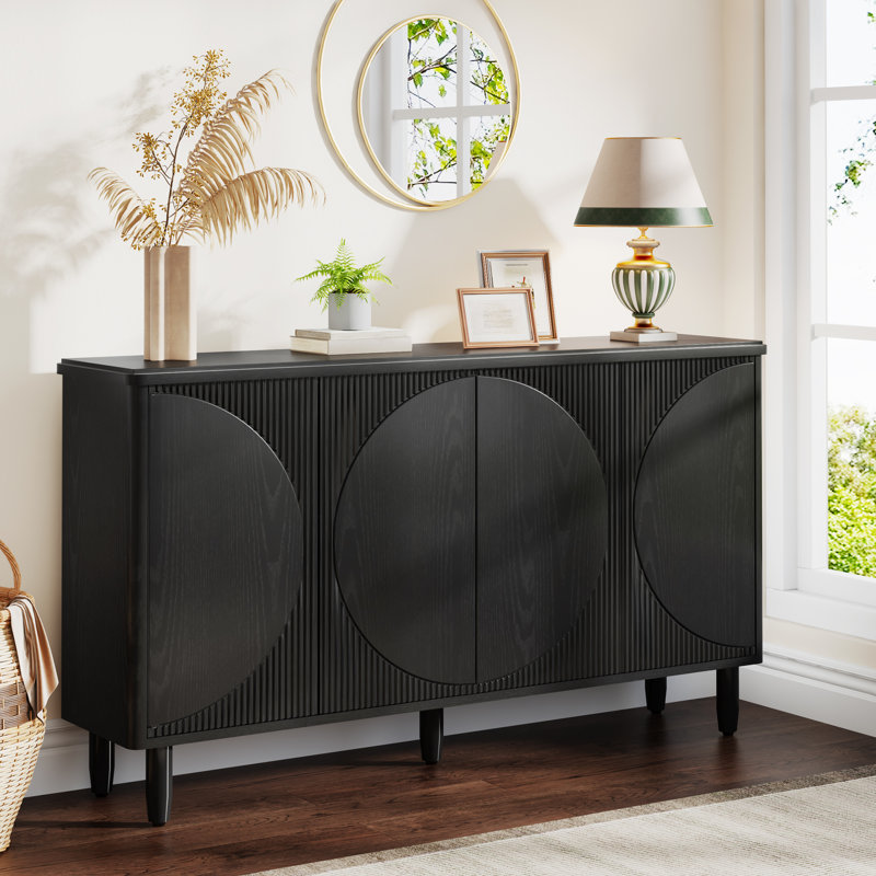 Mangue 59.4'' Sideboard, Black