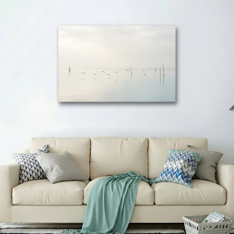 Ensemble de 1 tableau sur toile « Eau sereine », H 16 po x l 24 po, Toile tendue