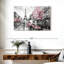 «Pink Paris», reproduction sur toile-1467637094