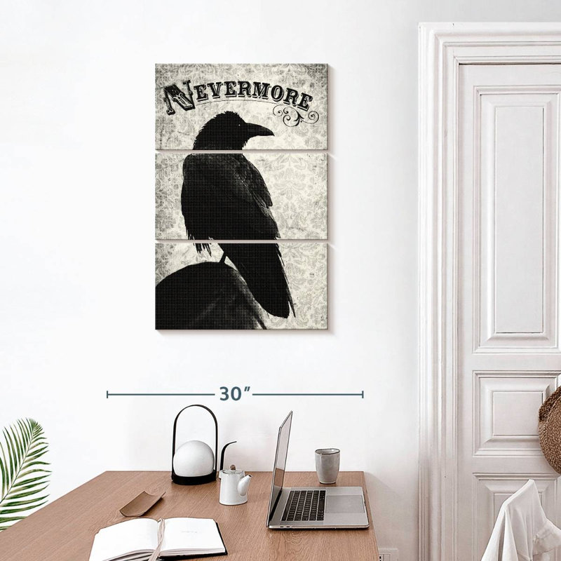 Brampt Nevermore Crow, 32" H x 20" W