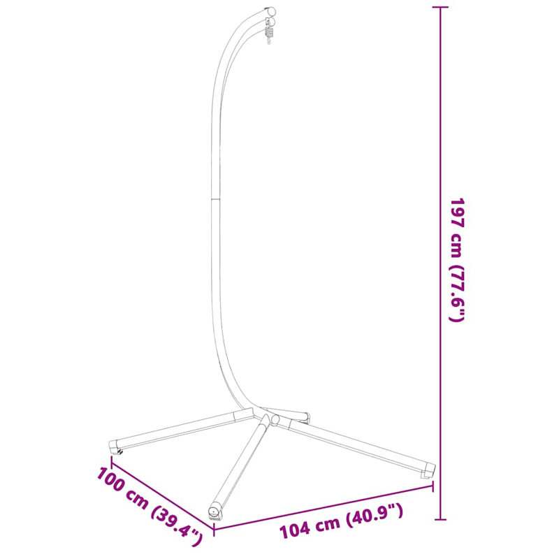 Steel Hammock Chair Stand