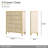 Scotts Square 5-Drawer Chest - Light Champagne