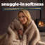Silentnight Prestige Faux Fur Heated Throw Natural
