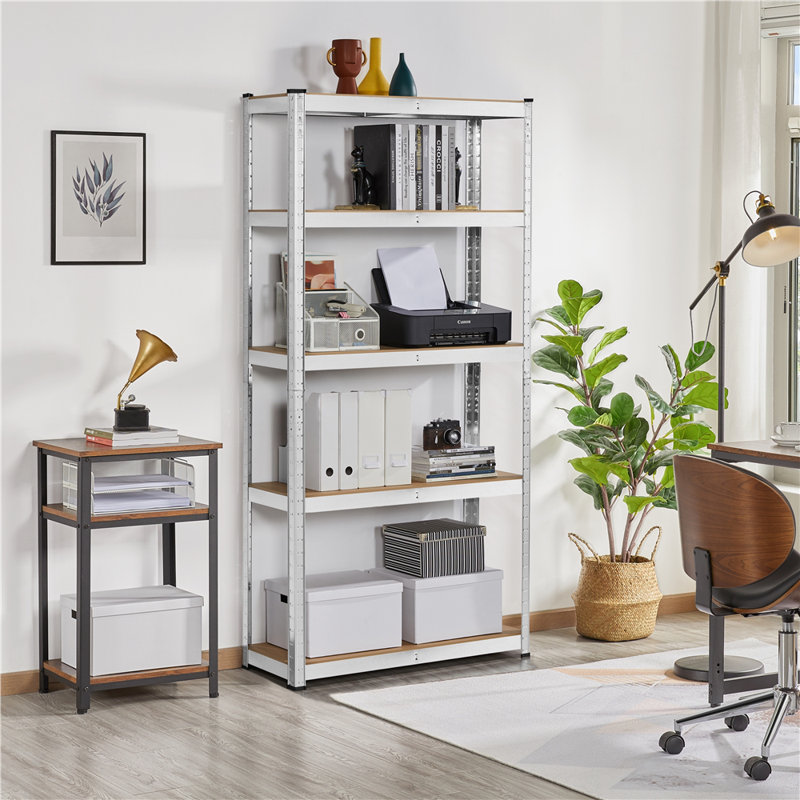 Color 90cm W Steel Storage Rack, Silver