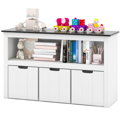 Leann Wood Cabinet Shelving Rack