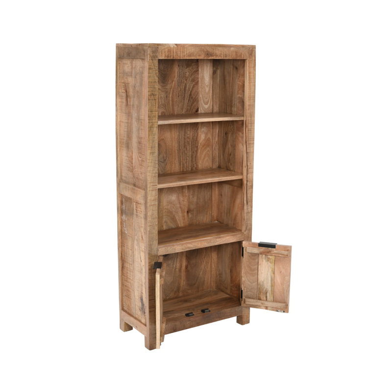 Rushin 165 cm H x 70 cm W Solid Wood Standard Bookcase
