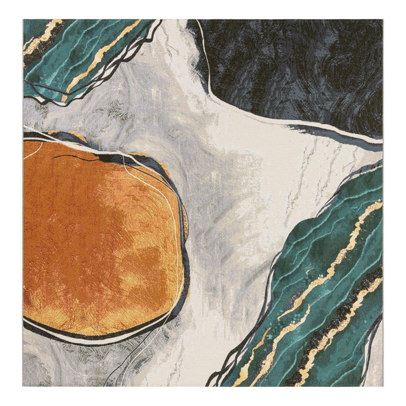 Keazia Indoor/Outdoor Area Rug, Square 10'