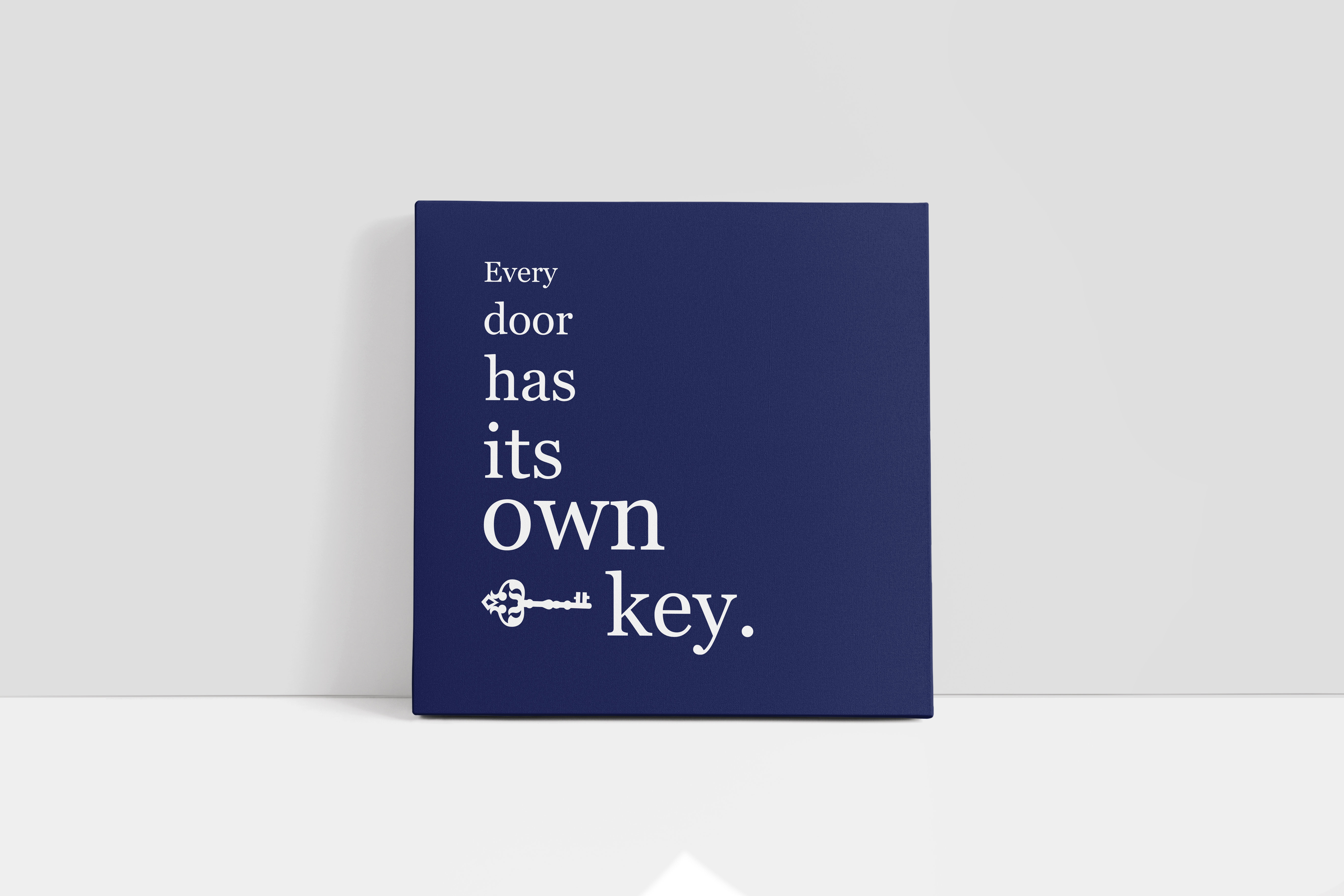 ULLI HOME Every Door Has It's Own Key - Wrapped Canvas Textual Art ...
