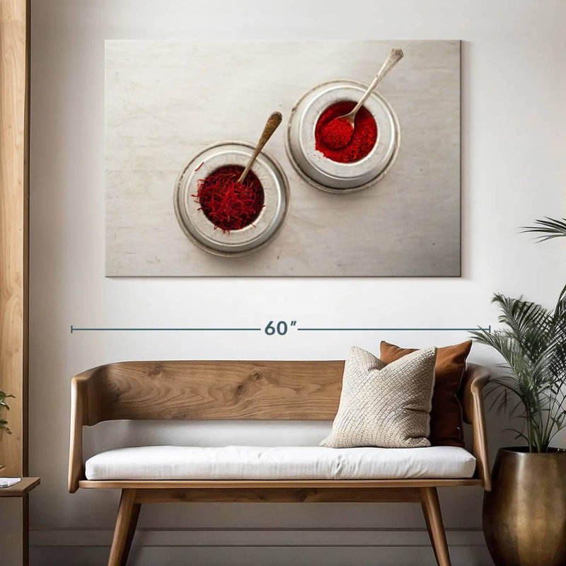Saffron Threads And Powder, 34" H x 51" W
