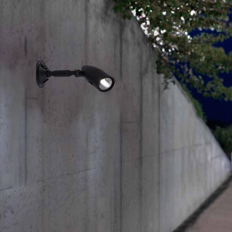 Projecteur d'extérieur à DEL à intensité variable pour le patio et la cour, 3000 K