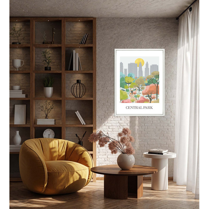 Central Park 7 Travel Poster - Framed, Medium