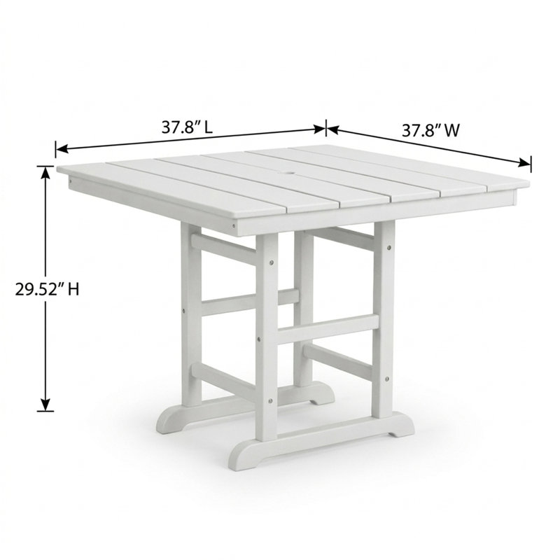 Table de salle à manger 1 pièce, Blanc