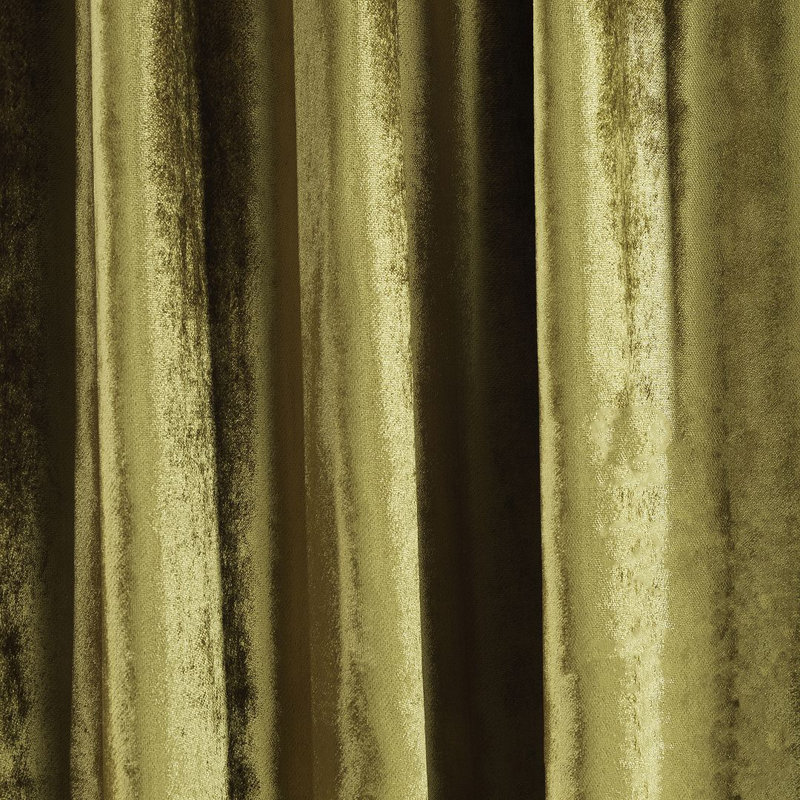 Room Darkening Single Curtain Panel, 150cm Width x 500cm Drop, Moss Green