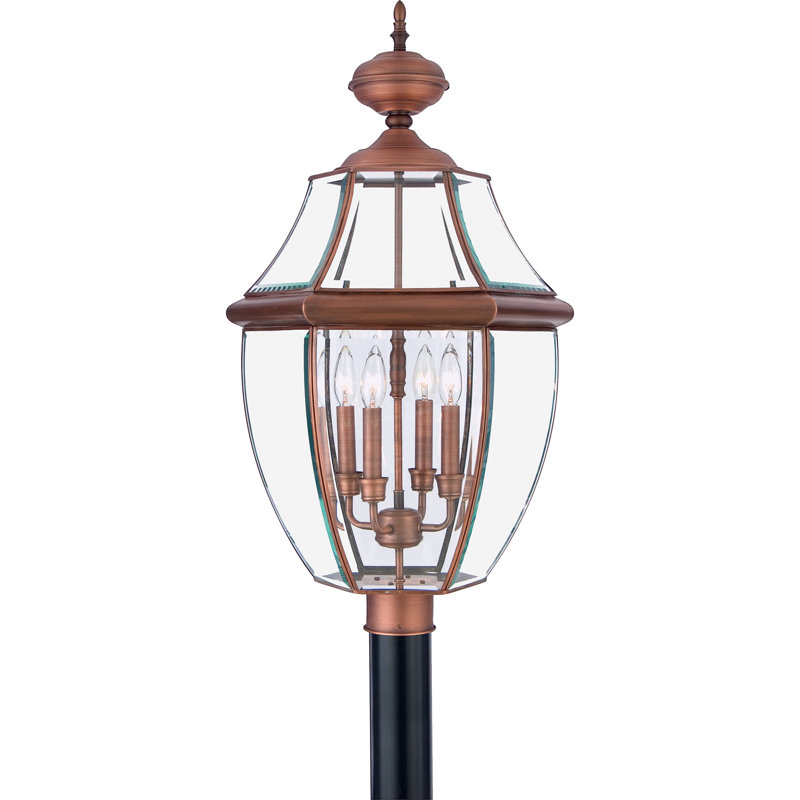 Jayde Beveled Lantern Head, Aged Copper
