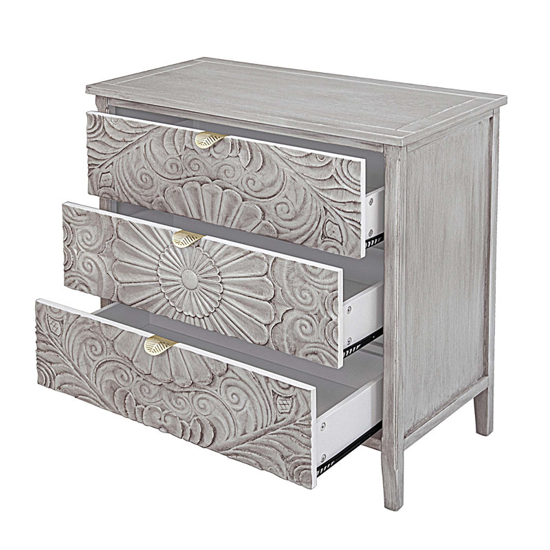 Commode décorative 3 tiroirs