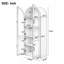 Glass Freestanding Linen Cabinet