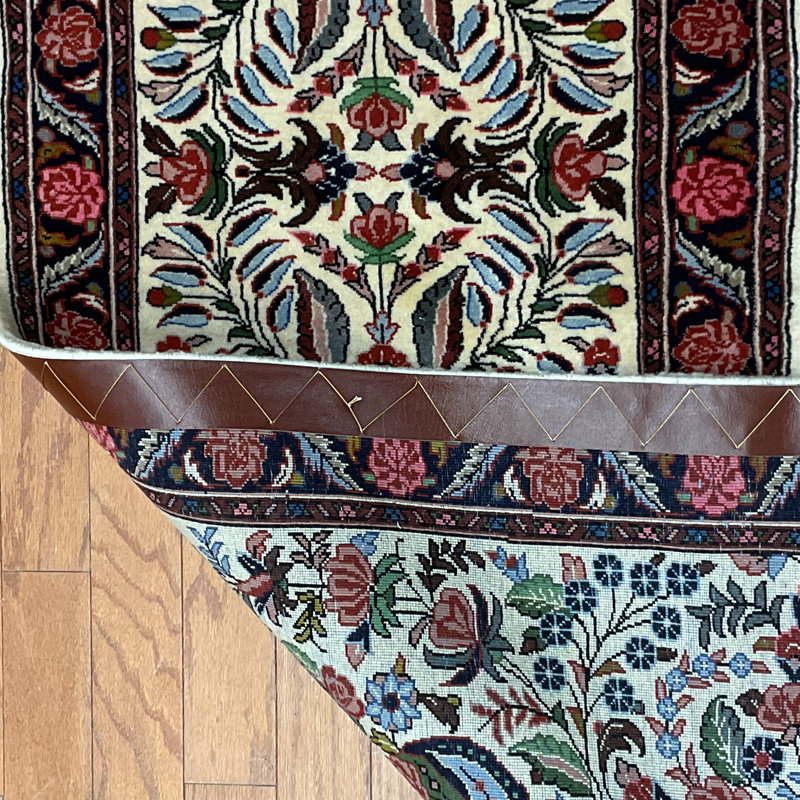  Handmade Sarouk Wool Runner
