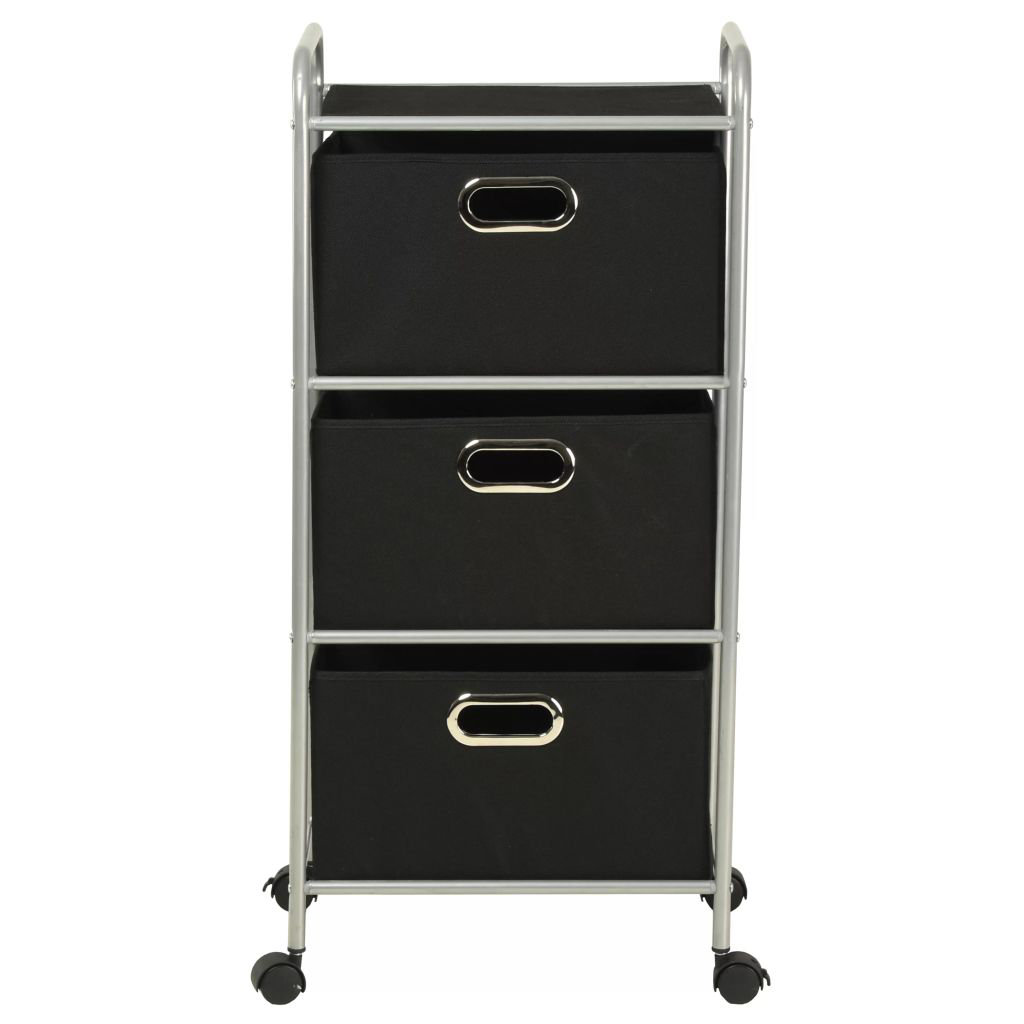 41.5cm W Metal Shelving Unit with Wheels