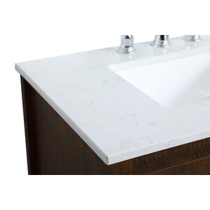 Sand & Stable Trieste 29.87'' Single Bathroom Vanity with Engineered ...