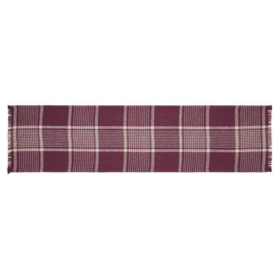 Vantha Rectangle Plaid 70% Cotton / 30% Cotton Polyester Blend Table Runner