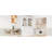 Modern 83.7Inch High Kitchen Pantry, Freestanding Tall Kitchen Hutch With Faux Marble Top,Cupboard Cabinet With 5 Storage Drawers And Adjustable Shelf, Set Of 2, White