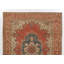 Tapis turc rouge noué à la main de style pièce avec motif floral