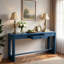 Console rétro avec tiroir, poignée ronde et pieds réglables-61329437