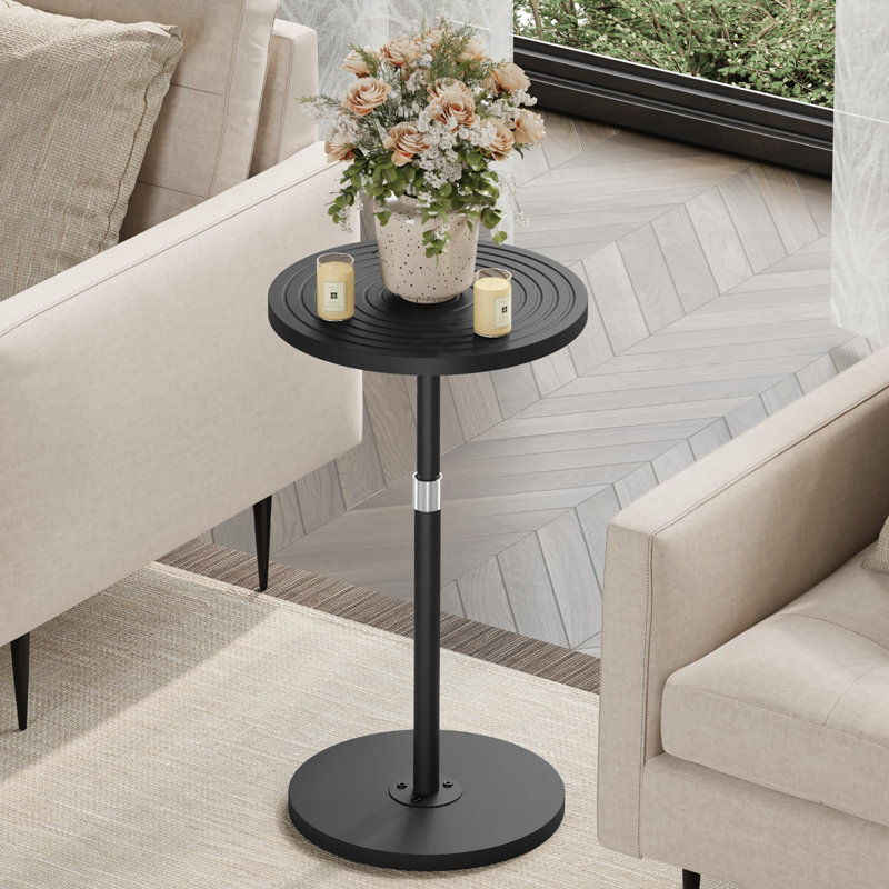 Table d'appoint ronde, Noir