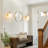 1-Light Oval Glass Armed Wall Sconce