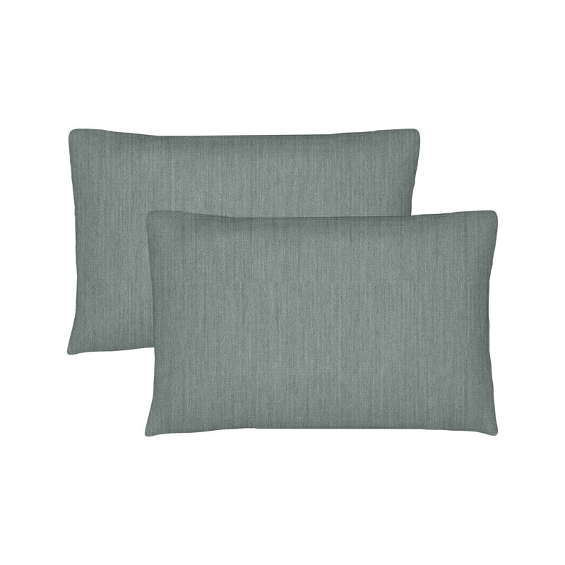 Ensemble de 2 coussins décoratifs d'extérieur Sunbrella, coussins décoratifs lombaires rectangulaires avec housses