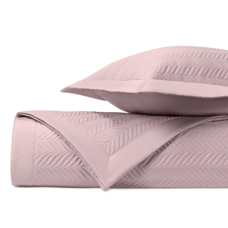 Egyptian Certified Cotton Coverlet Set, Queen Coverlet + 2 Standard Shams, Incensco Lavender