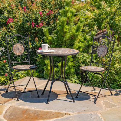 Reannen Round 2 - Person 23.62" Long Bistro Set by Bungalow Rose