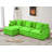 110'' Chenille Cloud Sofa With Ottoman-566726009