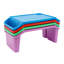 Ensemble de 4 tables de chevet en plastique pour enfants avec poches latérales et rangement latéral pour enfants