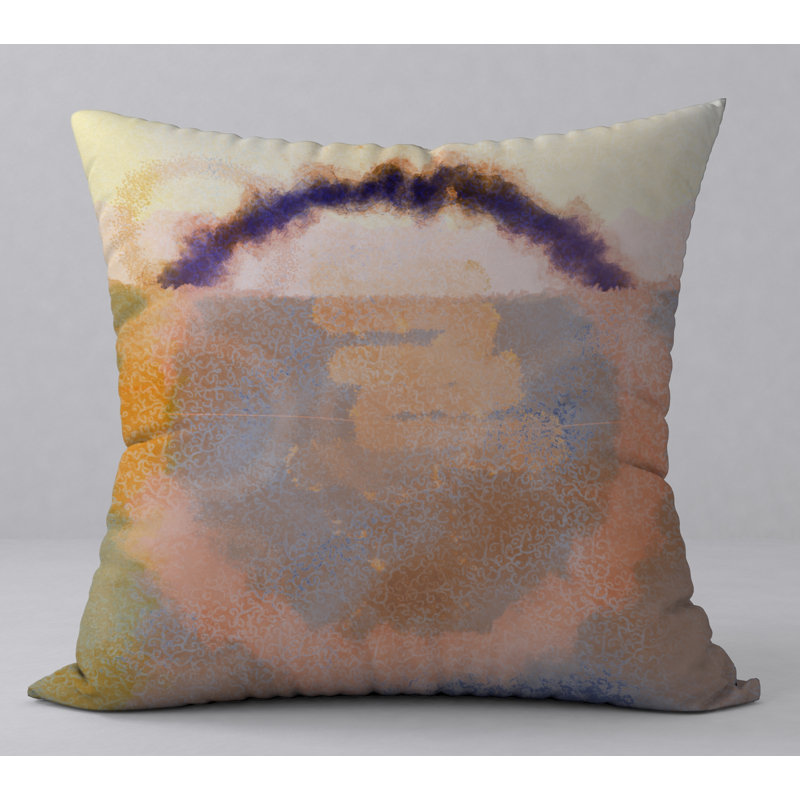 Abstract Throw Pillow, 20" H x 20" W