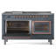 ILVE Nostalgie II Noblesse 60 po à 2 brûleurs, plaque chauffante, plaque de cuisson française-939345233-939345245