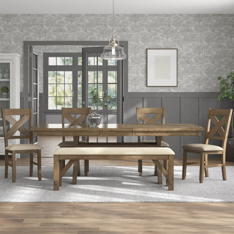 Veliz Extendable Trestle Dining Set