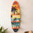 52''H Surfboard Wall Shelf with Printed Surface