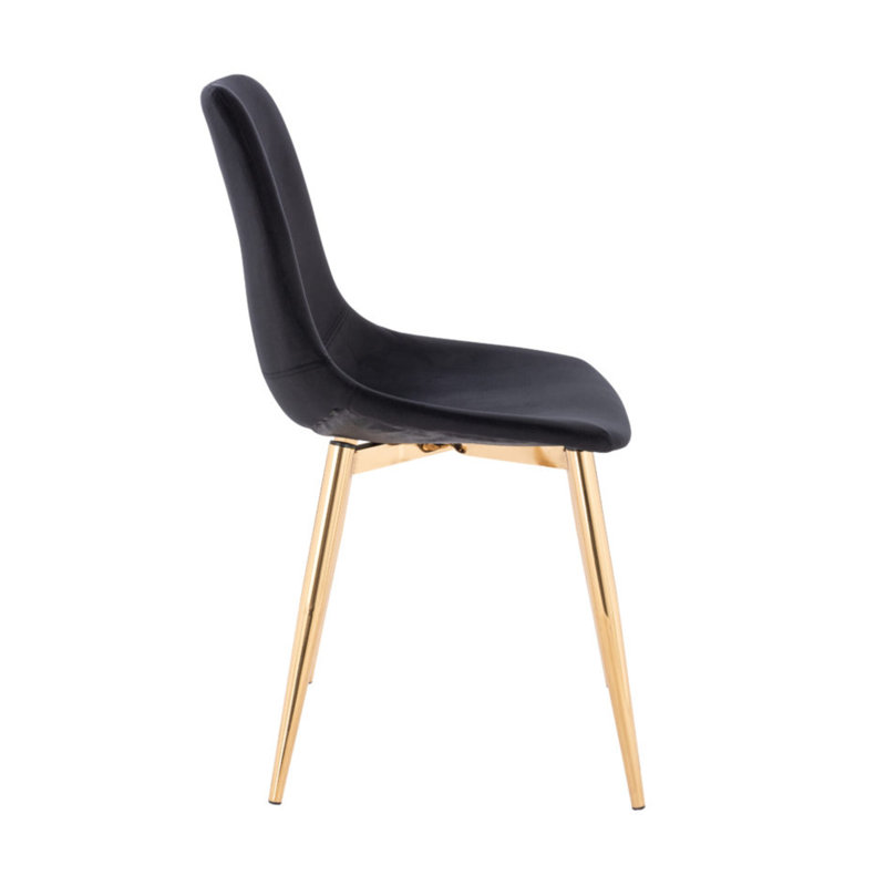 Jackstin 18'' H Upholstered Side Chair, Black