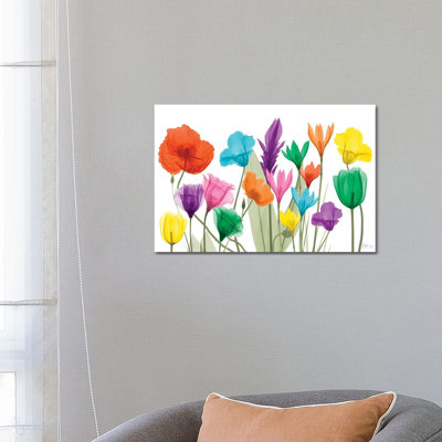 Pretty Floral Jewels I by Albert Koetsier - Wrapped Canvas Print