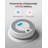 Smart Smoke Detector Carbon Monoxide Detector Combo With Replaceable Battery, Wi-Fi Smoke And Carbon Monoxide Detector With Real-Time App Notifications, 1-Pack