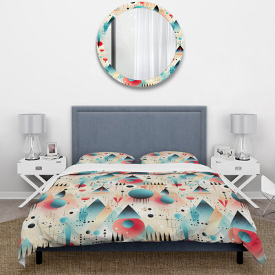 Ensemble de housse de couette Blue Funky