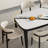 Modern rock slab solid wood dining table