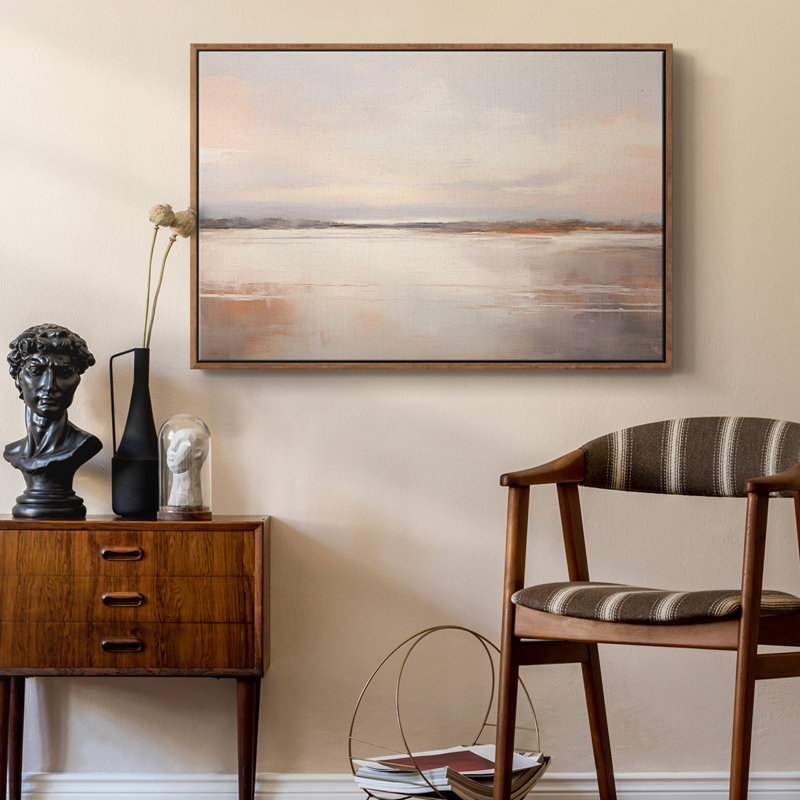 "Vintage Landscape - DLXXXII" sur toile, Noyer, H 17 po x l 25 po