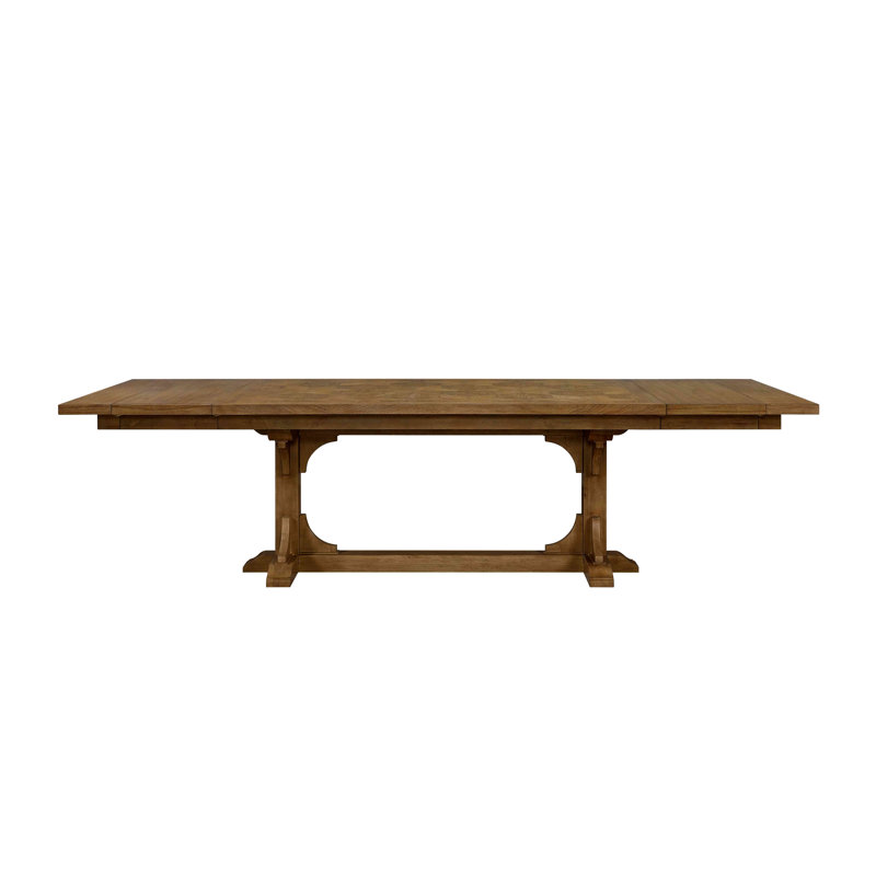 Table à tréteaux - amande, H 30,03 po x L 114,03 po x l 44,03 po, Amande